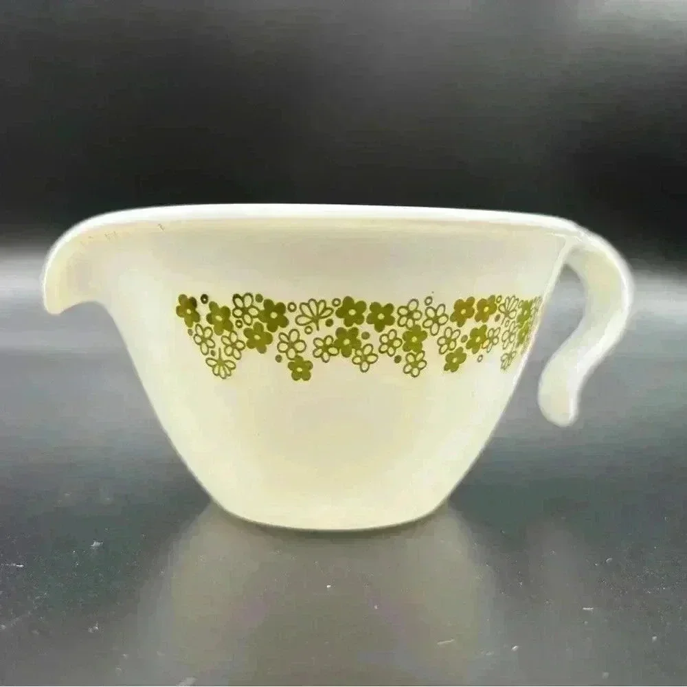 Corelle Livingware By Corning Spring Blossom Daisy Green Milk Creamer Sugar Set